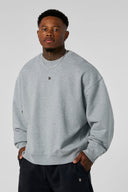 5095 - Elevated Essentials - Crewneck Heather Grey - Unmatched Kicks-YOUNG LA