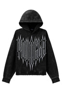 5126 - Revenge Hoodies Black Wash - Unmatched Kicks - YOUNG LA