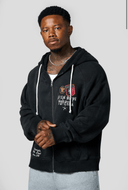 5132 - GOLDEN ERA ZIP-UPS BLACK WASH - Unmatched Kicks-YOUNG LA
