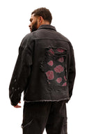 5133 - NARUTO DISTRESSED DENIM JACKETS Akatsuki - Unmatched Kicks-YOUNG LA