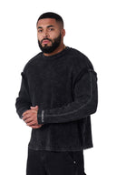 5158 - Deconstructed Stencil Thermal Black Wash - Unmatched Kicks - YOUNG LA