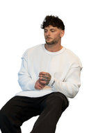 5158 - Deconstructed Stencil Thermal White - Unmatched Kicks - YOUNG LA