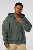 5169 - Old Money Quarter-Zip Hoodies Green Wash