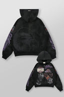 5201 - MOTO ZIP-UPS BLACK WASH - Unmatched Kicks-YOUNG LA