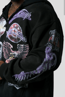 5201 - MOTO ZIP-UPS BLACK WASH - Unmatched Kicks-YOUNG LA