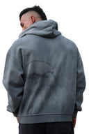 5201 - MOTO ZIP-UPS CHARCOAL WASH - Unmatched Kicks-YOUNG LA