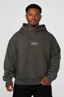 5208 - Crossline Hoodies Hunter Green Wash