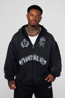 5222 - Ghost Zip-ups Black Wash