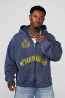 5222 - Ghost Zip-ups Navy Wash