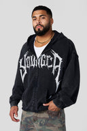 5224 - Hardstyle Zip - Ups Black Wash - Unmatched Kicks - YOUNG LA