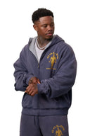 5226 - Gold's Iron Legacy Layered Zip-Ups Navy - Unmatched Kicks-YOUNG LA