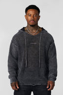 5229 - Rave Knit Hoodies Black Wash - Unmatched Kicks - YOUNG LA