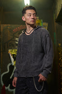 5229 - Rave Knit Hoodies Black Wash - Unmatched Kicks - YOUNG LA