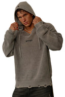 5229 - Rave Knit Hoodies Grey Wash - Unmatched Kicks - YOUNG LA