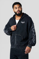 5232 - Tribal Stud Zip-Ups Black Wash - Unmatched Kicks-YOUNG LA