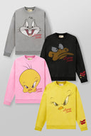 5255 - Looney Tunes Face Crewnecks Tweety Y - Unmatched Kicks-YOUNG LA