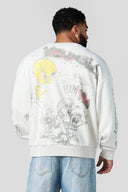 5256 - Looney Tunes Graffiti Crewnecks Allover Sketch - Unmatched Kicks-YOUNG LA