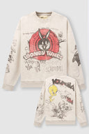 5256 - Looney Tunes Graffiti Crewnecks Allover Sketch - Unmatched Kicks-YOUNG LA