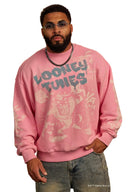 5256 - Looney Tunes Graffiti Crewnecks Pink Sketch - Unmatched Kicks-YOUNG LA