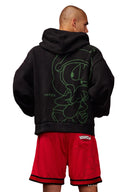 5257 - Looney Tunes Plaid Zip-Ups Black Wash - Unmatched Kicks-YOUNG LA