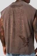 3098 - SINCE '14 CUTOFFS BROWN WASH