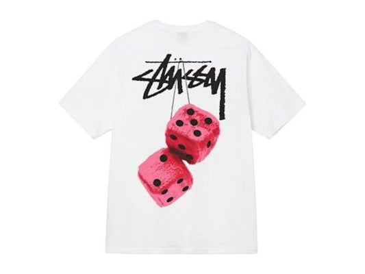 Stussy Fuzzy Dice TeeWhite
