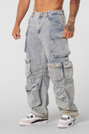 6002 - Hella Pocket Jeans Blue Wash - Unmatched Kicks-YOUNG LA