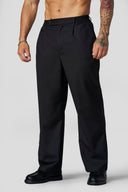 6003 - Pleated Slacks Black - Unmatched Kicks-YOUNG LA