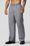 6003 - Pleated Slacks Grey - Unmatched Kicks-YOUNG LA