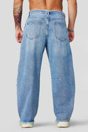 6004 - Destroyed Jeans Blue Wash - Unmatched Kicks - YOUNG LA