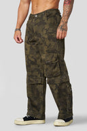 6006 - Cargo Rave Pants Green - Unmatched Kicks - YOUNG LA