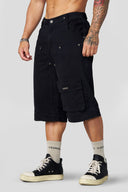 6006 - Cargo Rave Pants Black