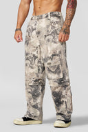 6006 - Cargo Rave Pants Skull Camo