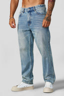 6016 - Fade Line Jeans Blue Wash