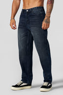 6016 - Fade Line Jeans Dark Navy Wash