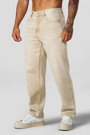 6016 - Fade Line Jeans Tan Wash