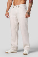 6049 - Linen Monaco Pants Natural Linen - Unmatched Kicks - YOUNG LA