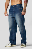 6057 - Downtown Denim Jeans Navy Wash - Unmatched Kicks-YOUNG LA