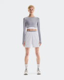 Train Long Sleeve Crop Lilac