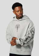 5234 - SIGIL CREST HOODIES GREY WASH