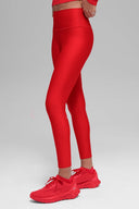7/8 High - Waist Airlift Legging - Bright Red - Unmatched Kicks - ALO