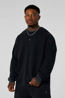 8001 - Elevated Essentials - Longsleeves Black Wash - Unmatched Kicks-YOUNG LA