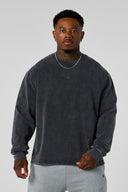 8001 - Elevated Essentials - Longsleeves Grey Wash - Unmatched Kicks-YOUNG LA