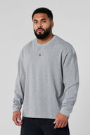 8001 - Elevated Essentials - Longsleeves Heather Grey - Unmatched Kicks-YOUNG LA