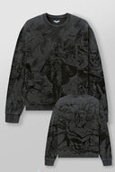 8002 - Batman Comic Longsleeves Grey Wash - Unmatched Kicks-YOUNG LA