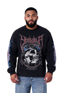 8012 - Outcast Long sleeves Black Wash