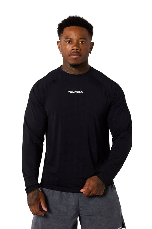 8013 - Aeromesh Longsleeves Black