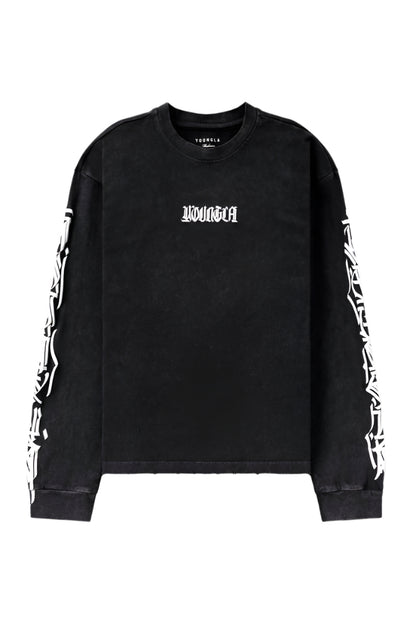 YOUNG LA 8021 - Aura Long Sleeves Black Wash
