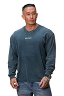 8039 - Peached Longsleeves Teal Wash - Unmatched Kicks-YOUNG LA
