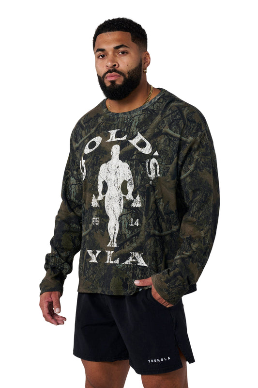 8047 - Gold's Gym Thermal Longsleeves Dark Tree Camo